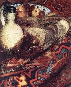 A Woman Asleep at Table (detail) ert, VERMEER VAN DELFT, Jan
